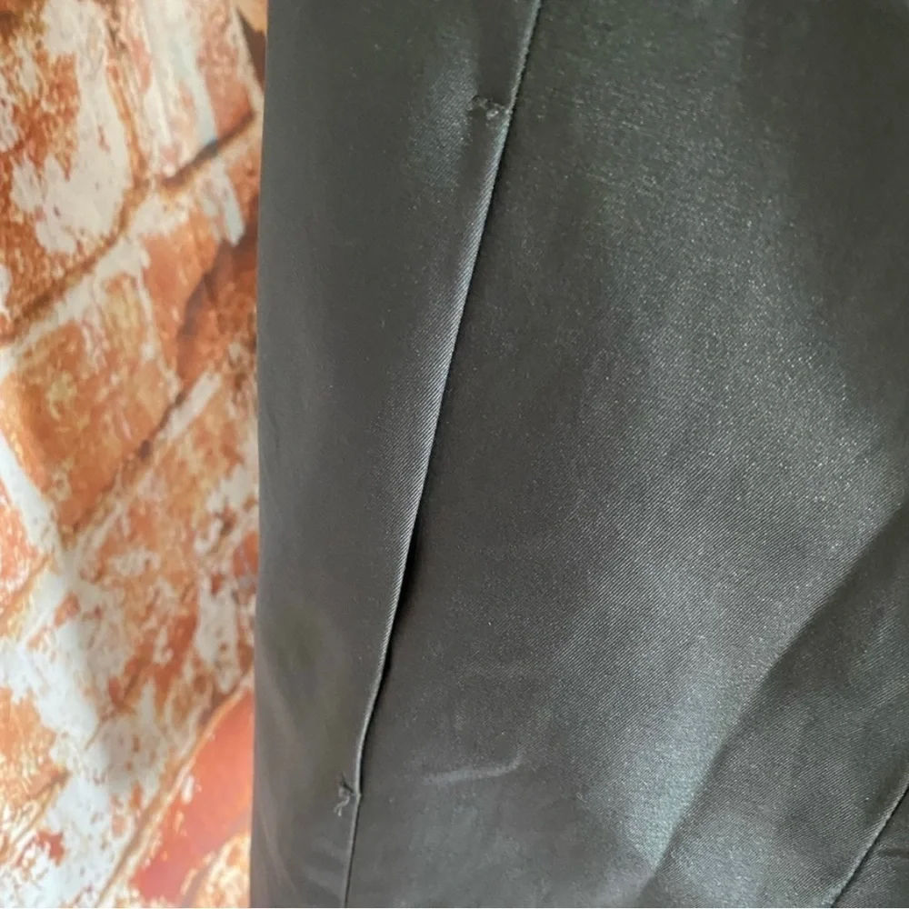 Ann Taylor Metallic Gray Nylon Rain Jacket Snap Coat medium Peter Pan Collar M